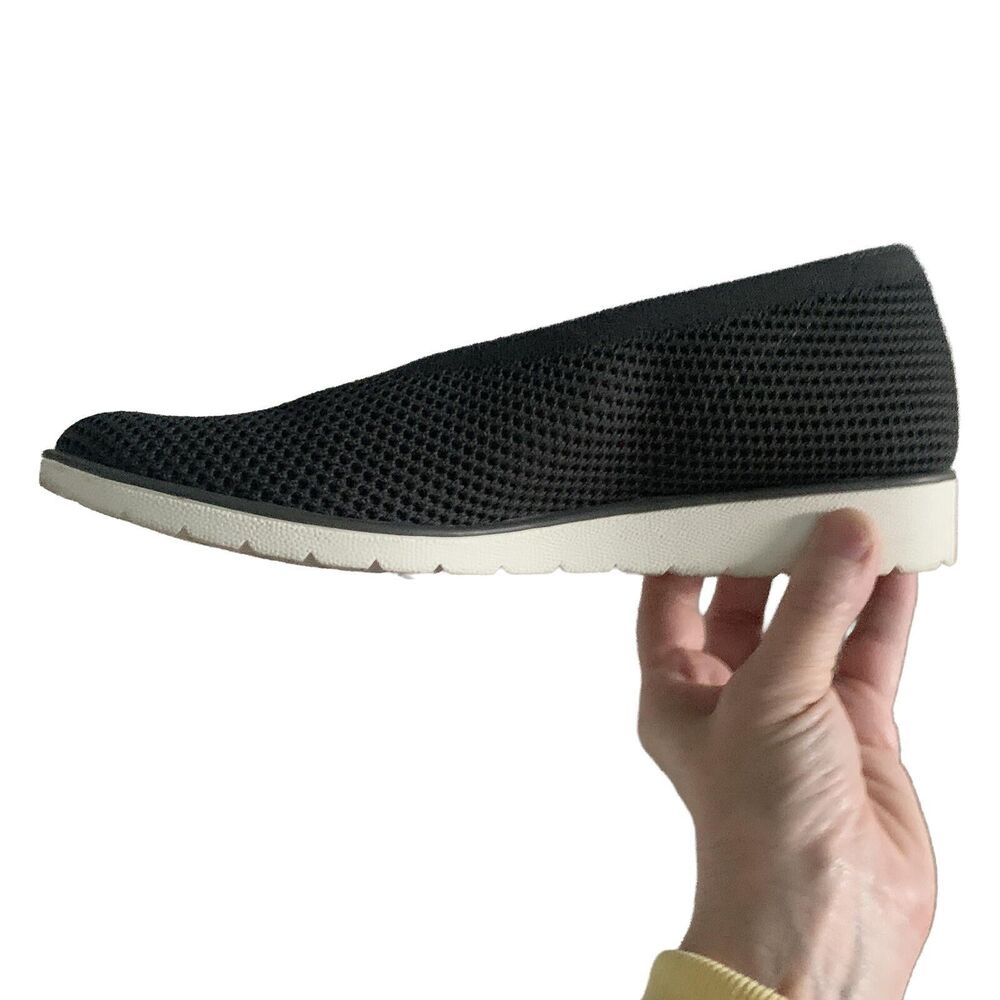 Eileen Fisher "Heaven" Knit Comfort Flats w/ Box and Storage Bag - Graphite | 6M - Picture 3 of 6
